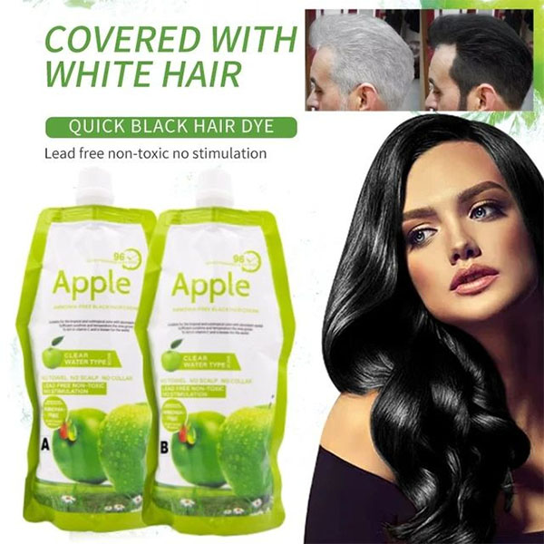 Imported Premium Apple Black Hair Color for Long-Lasting Shine!